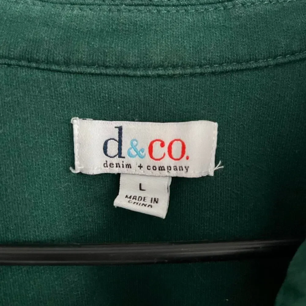Denim & Co. Emerald Green Utility Jacket